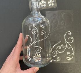 proyecto de bricolaje con botellas de licor