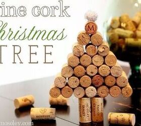 Wine cork Christmas trees