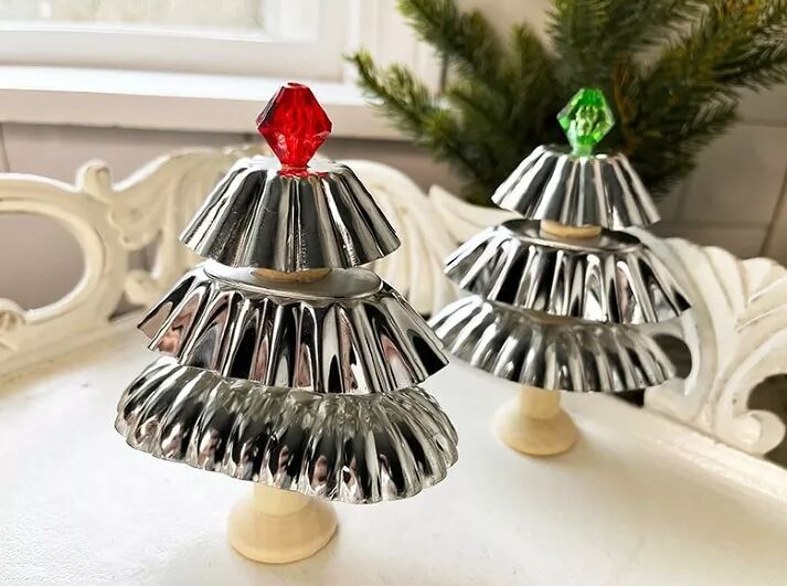 Tart tin Christmas trees