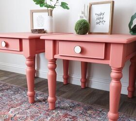 mesas auxiliares rosa coral