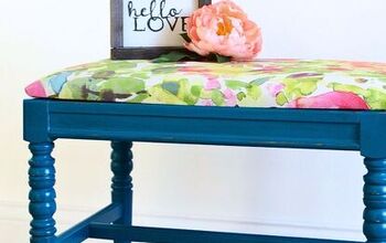 Chic Teal Bench Makeover
