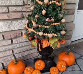 How to Craft a Charming Wood Bead Garland to Decorate Your Fall Tree