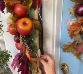 Crafting a festive front door display with command hooks