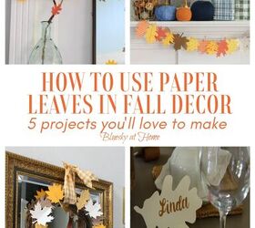 Cómo usar hojas de papel en la decoración de otoño