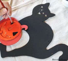 7 diy decoraciones de halloween con pintura y plantillas, Decoraci n de Halloween