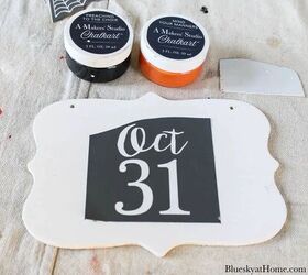 7 diy decoraciones de halloween con pintura y plantillas, Decoraci n de Halloween