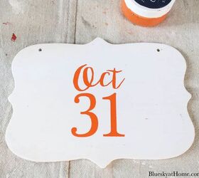 7 diy decoraciones de halloween con pintura y plantillas, Decoraci n de Halloween