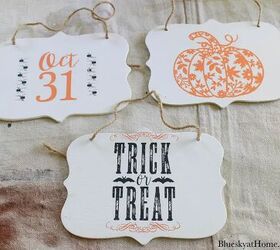 7 diy decoraciones de halloween con pintura y plantillas, Decoraci n de Halloween