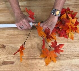 Shaping the leaves on the plunger into a tree shape