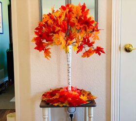 Fall Crafts: How to Make a Beautiful Cloth Pumpkin and Plunger Tree