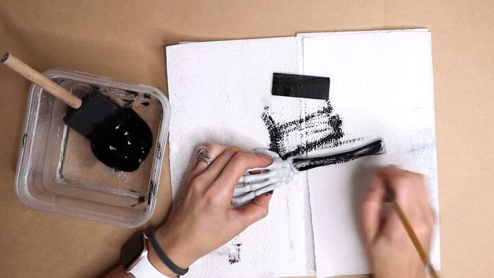 Skeleton hand hook project with Dollar Tree supplies