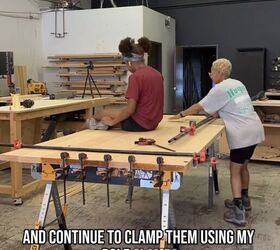 Clamping the boards together