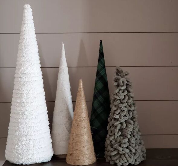 DIY cone Christmas trees