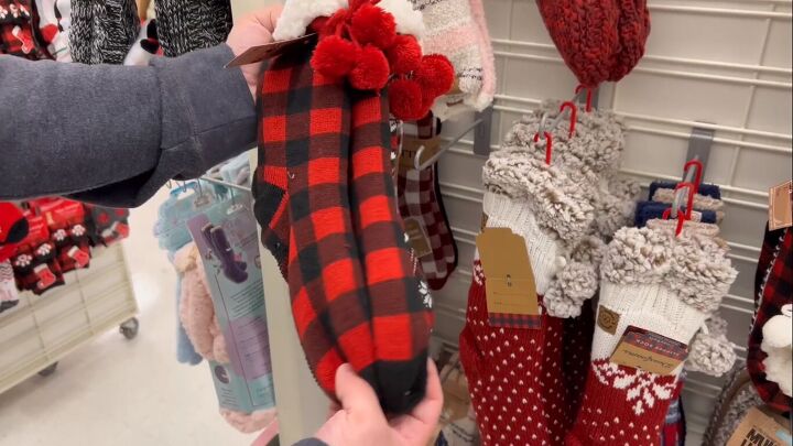 christmas stocking door hanger, Stocking style socks at Marshalls