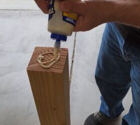 Gluing the cap to the top