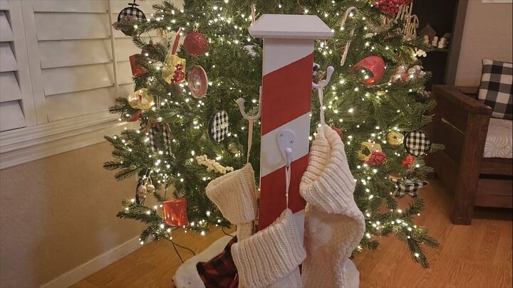 DIY stocking stand