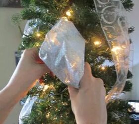 How to put ribbon on a Christmas tree