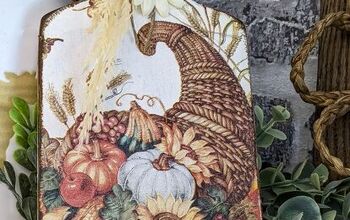Faça uma tábua de pão decorativa com um guardanapo de papel
