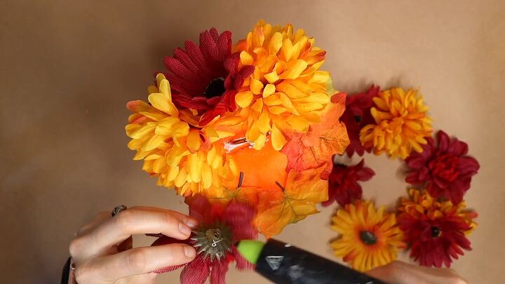 Fall leaves and pumpkins