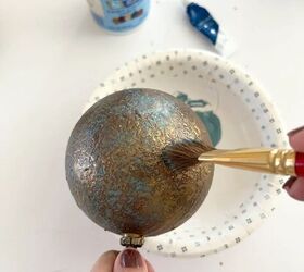 Adding a blue patina for a copper effect