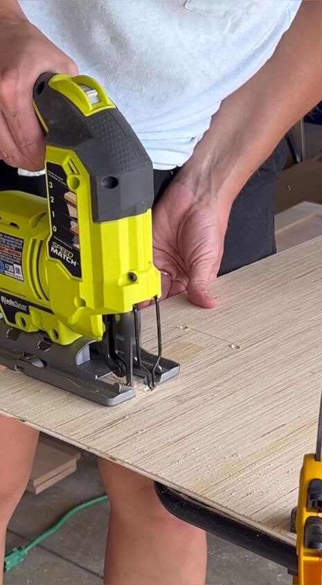 toothpaste hack, Cutting out the outlet opening with a jigsaw