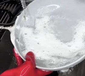 Rinsing with warm water