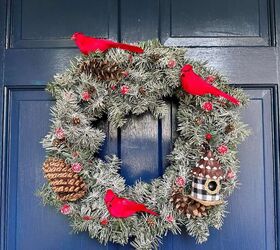 guirnalda maravillosa del invierno para la puerta delantera o dar como regalo, Corona de Invierno