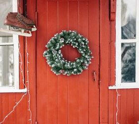 guirnalda maravillosa del invierno para la puerta delantera o dar como regalo, Ideas para Exponer Coronas