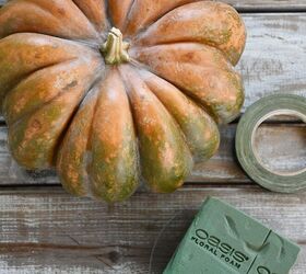 celebra el otoo con una calabaza en flor y un centro de mesa diy