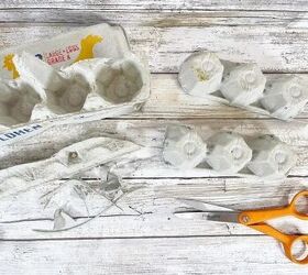 murcilagos reciclados de cartn de huevos para halloween