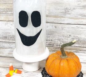 botella de refresco reciclada fantasmas de halloween diy