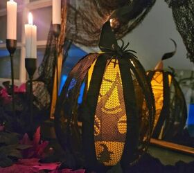 cmo hacer un espectacular farol de calabaza con papel, Bruja en el farol de calabaza