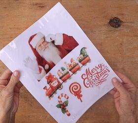 Printing Christmas images onto tissue paper