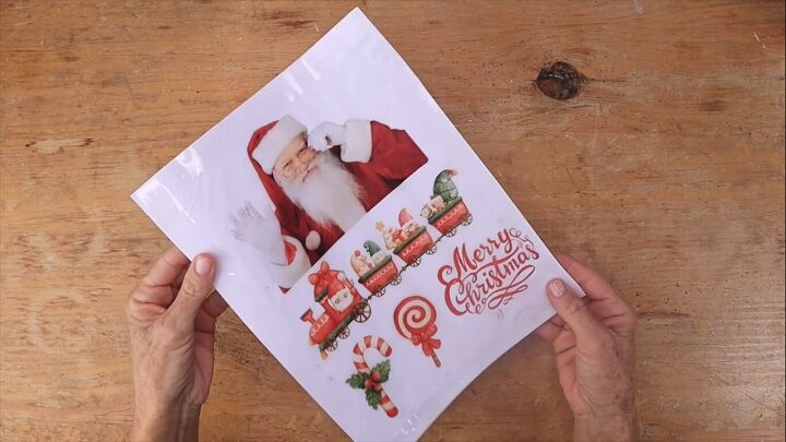 Printing Christmas images onto tissue paper