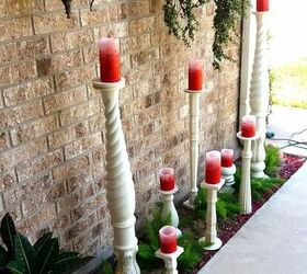 Bedpost candle holders