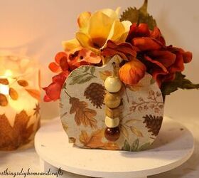 diy calabaza de madera decoracin floral de otoo con un toque de decoupage