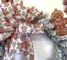 Placing the gingerbread men ornaments