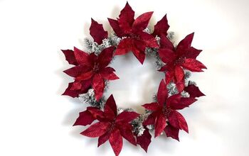 How to Make a Poinsettia Wreath For Your Holiday Decor