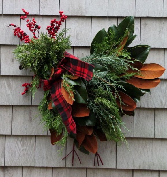 Christmas chicken wreath