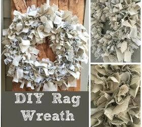 DIY rag wreath