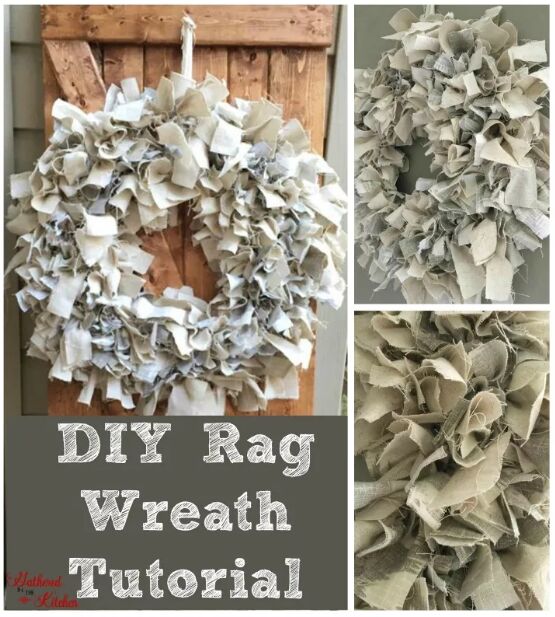 DIY rag wreath