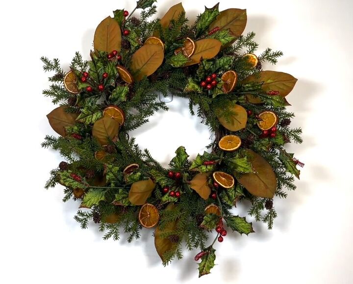 Orange grapevine wreath