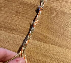 guirnalda de cuerda trenzada para el otoo
