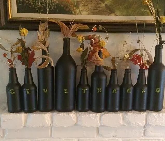 How to Personalize Your Thanksgiving Table with Wine Bottle Art
