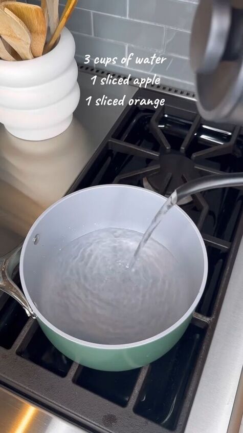 natural air freshener, Adding water to a pot