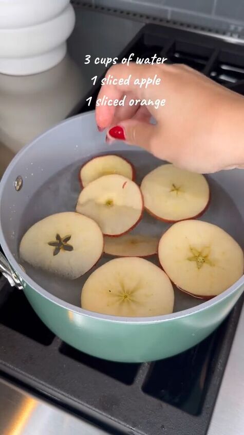 natural air freshener, Adding sliced apples