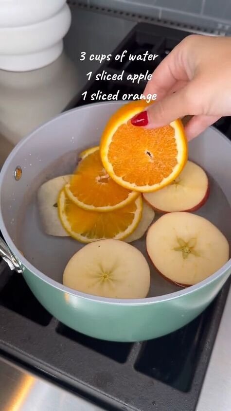 natural air freshener, Adding sliced oranges