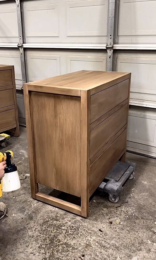 light finish dresser, Sealing with a water based top coat