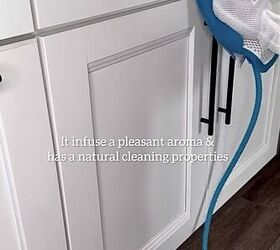 Using a steamer to clean