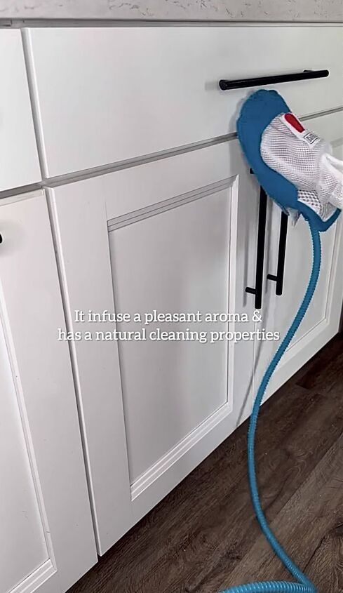 Using a steamer to clean